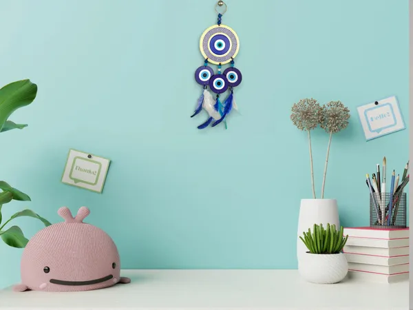 Evil_Eye_Wall_Hanging_With_Tussle|_Wall_Art_For_Home|_Tradition_Decorative_Showpiece_-_18_Cm_(Wood,_Light_Blue)