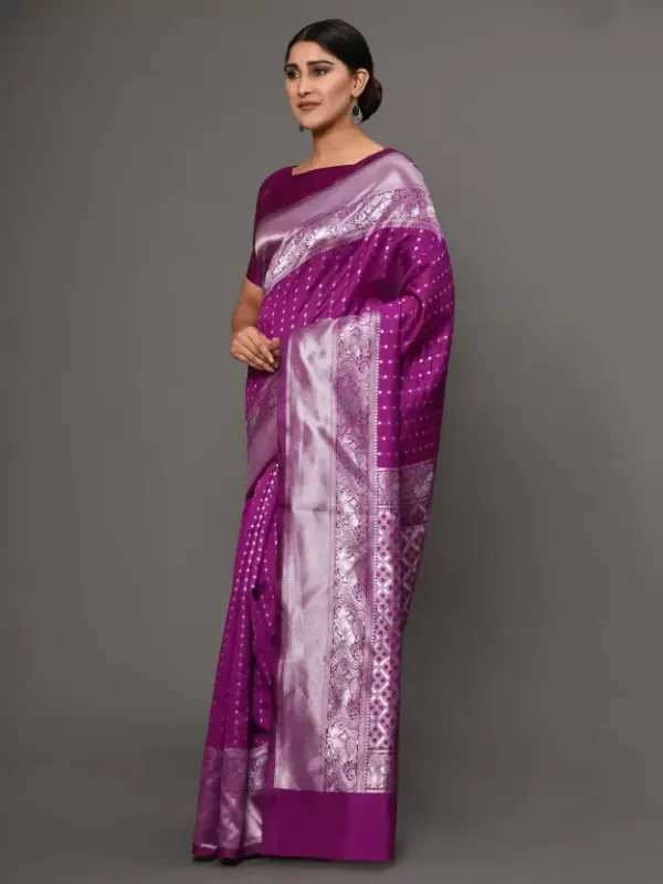 Pink_Banarasi_Silk_Saree_with_Silver_Zari_Border_&_Pallu