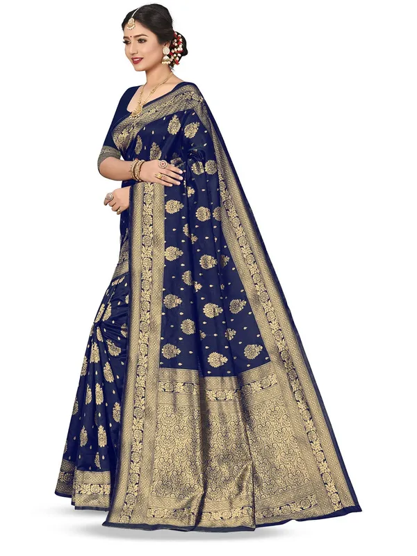 Blue_Banarasi_Silk_Saree_with_Golden_Zari_Butta_and_Rich_Pallu_Work