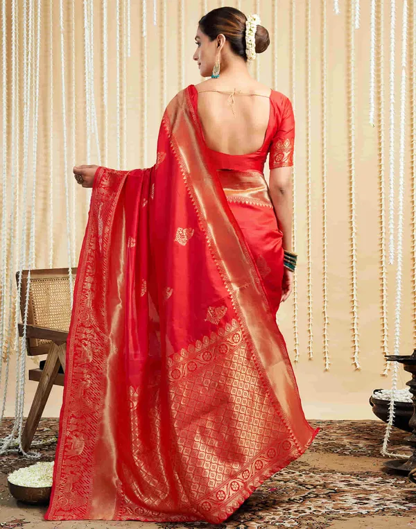 Red_Banarasi_Silk_Saree_with_Golden_Zari_Buttas_&_Intricate_Traditional_Border
