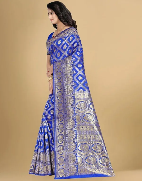 Blue_Banarasi_Silk_Saree_with_Mor_Edli_Design