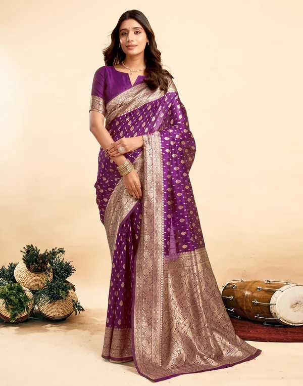 Wine_Banarasi_Silk_Saree_with_Nari_Design