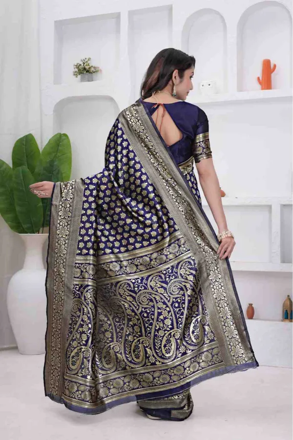 Navy_Blue_Banarasi_Soft_Silk_Saree_for_Women_with_Rich_Zari_Jacquard_Weaving_(Art_Silk)_|_Traditional_Wedding_&_Festive_Wear_-_Blouse_Piece_Included