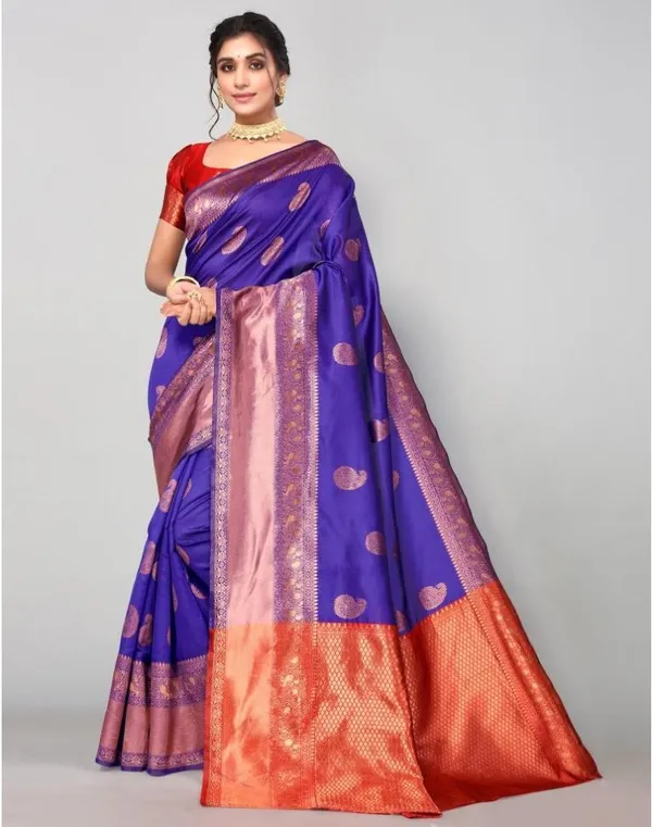 Royal_Blue_Kanjivaram_Silk_Saree_with_Copper_Zari_Paisley_Design
