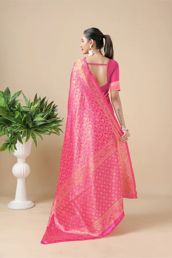 Pink_Banarasi_Soft_Silk_Saree_for_Women_with_Rich_Zari_Jacquard_Weaving_|_Traditional_Wedding_&_Festive_Wear_-_Blouse_Piece_Included