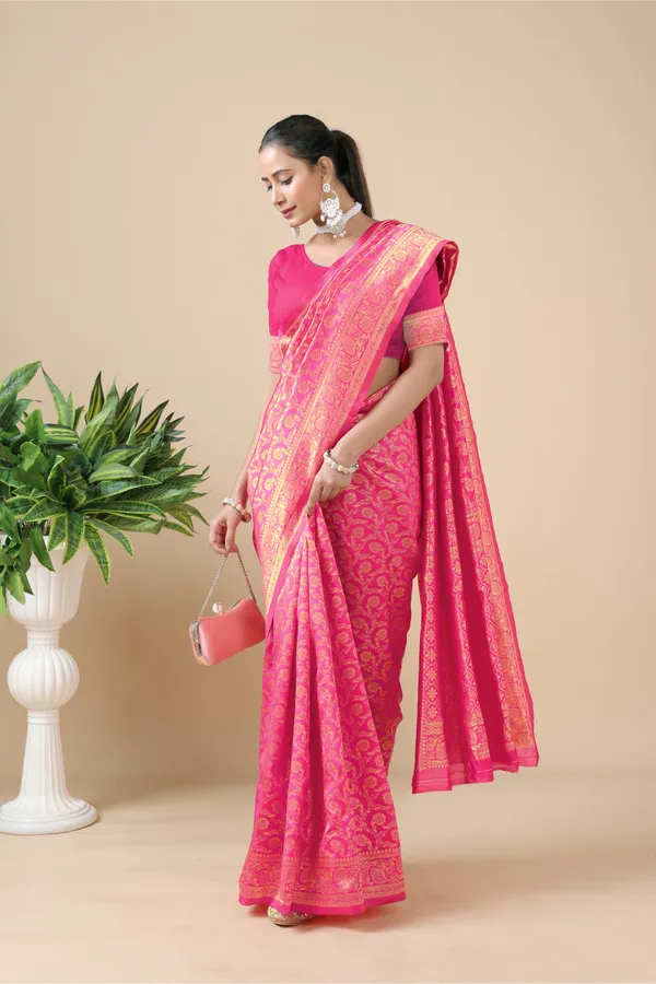 Pink_Banarasi_Soft_Silk_Saree_for_Women_with_Rich_Zari_Jacquard_Weaving_|_Traditional_Wedding_&_Festive_Wear_-_Blouse_Piece_Included