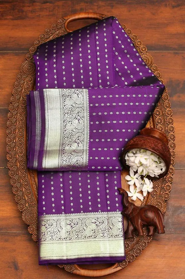 Purple_Banarasi_Silk_Saree_with_Silver_Zari_Border_&_Pallu