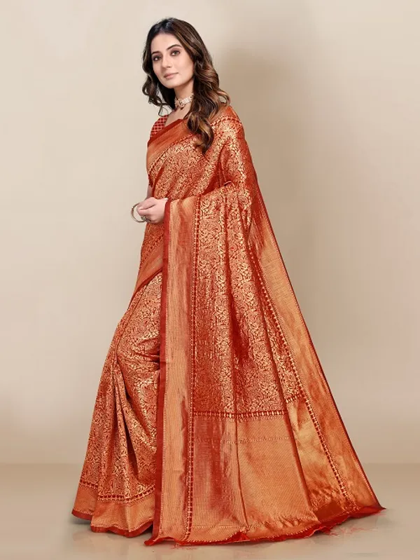 Red_Kanjivaram_Silk_Saree_with_Mor_Design