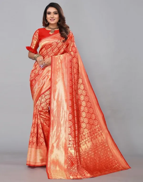 Red_Kanjivaram_Silk_Saree_with_Topli_Design