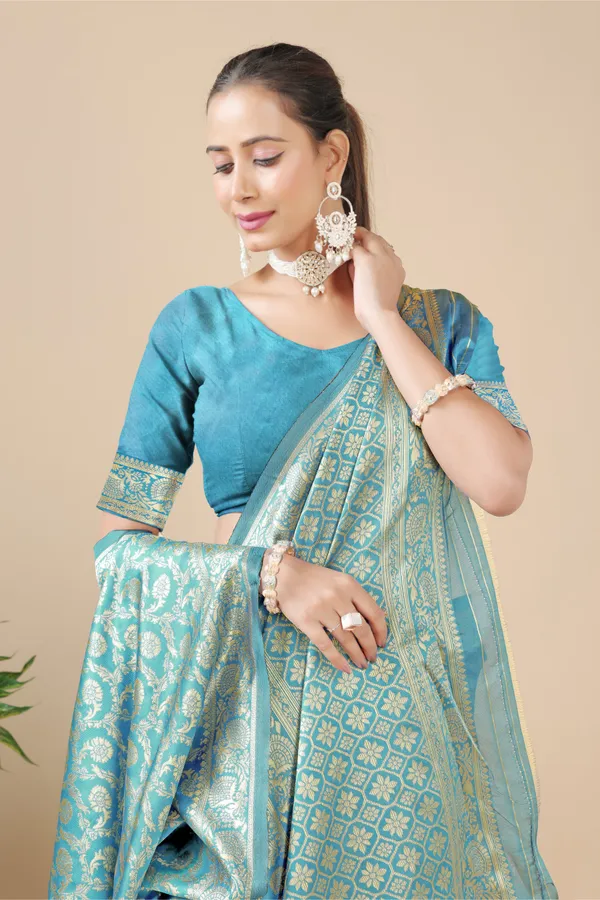 Rama_Banarasi_Soft_Silk_Saree_for_Women_with_Rich_Zari_Jacquard_Weaving_|_Traditional_Wedding_&_Festive_Wear_-_Blouse_Piece_Included