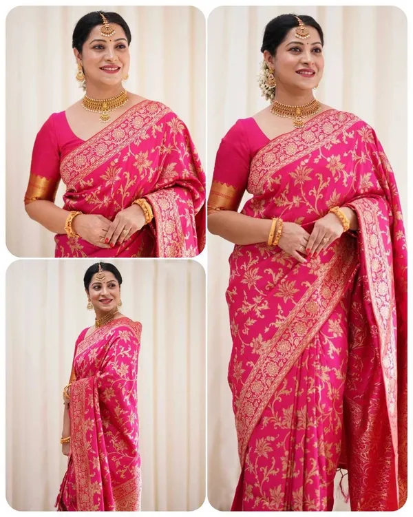 Rani_Pink_Kanjivaram_Silk_Saree_with_Jal_Design