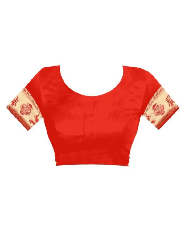 Red_Banarasi_Silk_Saree_with_Golden_Zari_Elephant_&_Floral_Weave