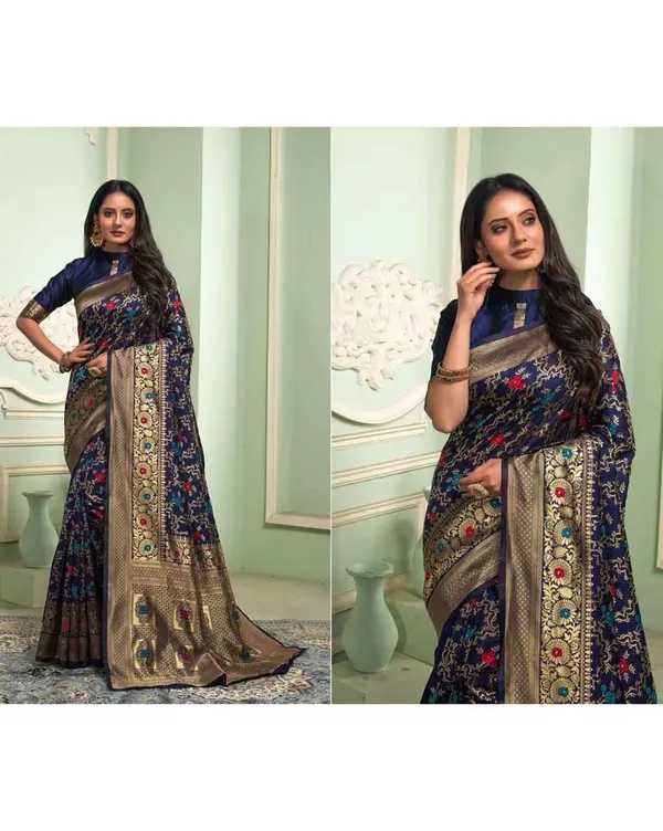 Blue_Kanjivaram_Silk_Saree_with_Rup_Rekha_Design