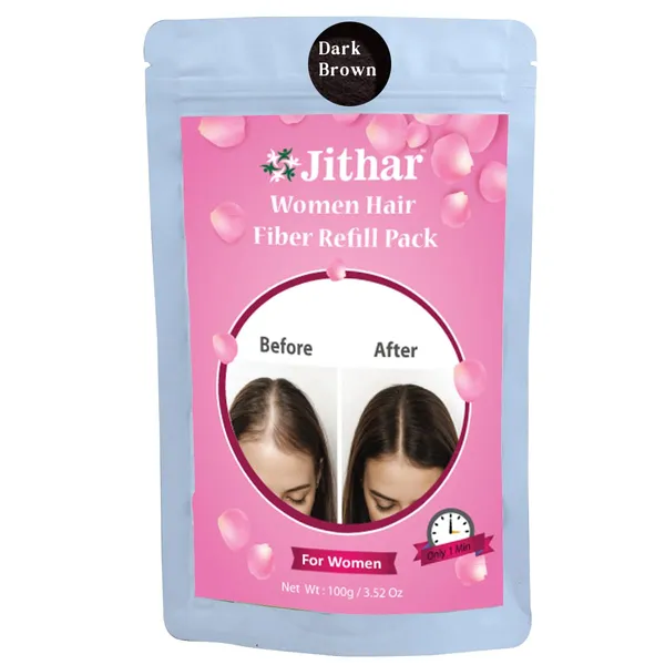 Dark_Brown_Women_Hair_Building_With_Natural_Cotton_Fiber_100_g_Refill_Pack__Hair_Loss_Concealer_For_Women_Instant_Hair_Thickener_For_Thinning_Hair_(Pack_Of_1)