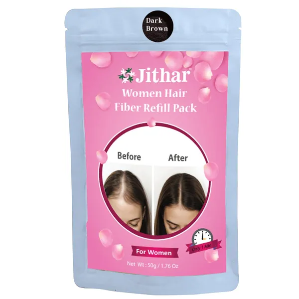 Dark_Brown_Women_Hair_Building_With_Natural_Cotton_Fiber_50_g_Refill_Pack__Hair_Loss_Concealer_For_Women_Instant_Hair_Thickener_For_Thinning_Hair_(Pack_Of_1)