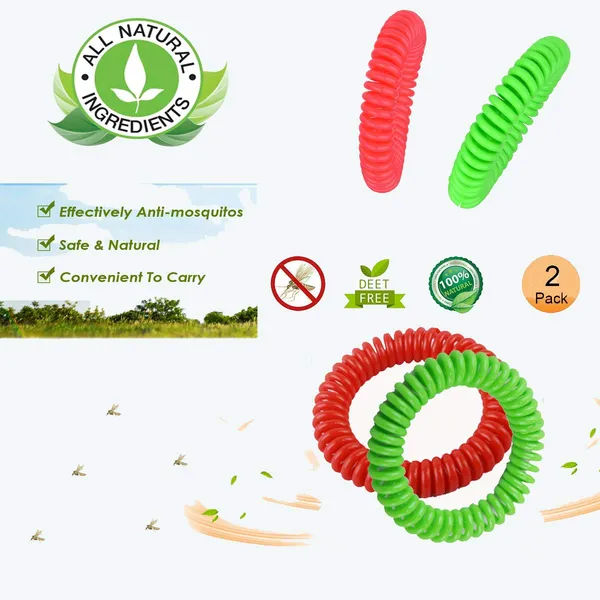 Red_&_Green__Eva_Mosquito_Repellent_Bracelets_For_20_Days_Use_Waterproof_Resealable_Deet_Free_And_Natural_Mosquito_Repellent_Wrist_Bands_For_Indoor_And_Outdoor_Pack_Of_2