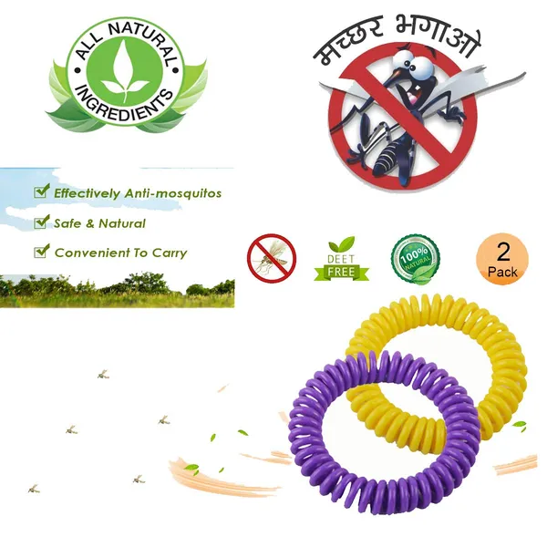 Violet_&_Yellow__Eva_Mosquito_Repellent_Bracelets_For_20_Days_Use_Waterproof_Resealable_Deet_Free_And_Natural_Mosquito_Repellent_Wrist_Bands_For_Indoor_And_Outdoor_Pack_Of_2