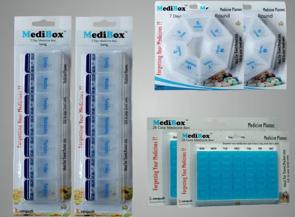 White_&_Blue_Weekly_Pill_Organizer_Box_28_Case_Long_And_Round_Shape_Medicine_Box_Ideal_For_Traveling_And_Gifting_To_Elders_Combo_Pack_Of_6