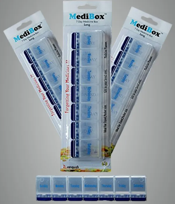 White_Long_Weekly_7_Days_Pill_Box_Organizer_To_Take_Medicines_On_Time.Ideal_For_Traveling_And_Gifting_Pack_Of_3