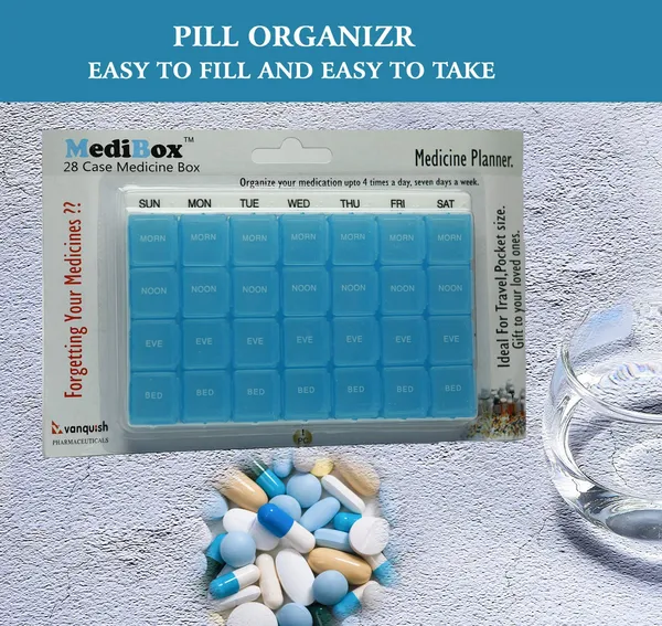 White_&_Blue_28_Case_Weekly_Pill_Organizer_Box_With_28_Detachable_Compartments_4_Times_A_Day__Ideal_For_Traveling_And_Gifting_To_Elders_Pack_Of_2