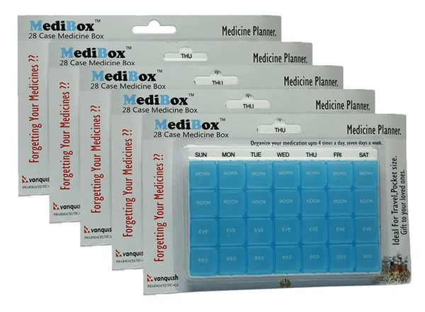 White_&_Blue_28_Case_Pill_Organizer_Box_Weekly_4_Times_A_Day_Single_Box_With_Detachable_Compartments_To_Take_Medicines_On_Time_For_Kids_Adults_And_Elders.Ideal_For_Traveling_And_Gifting_Pack_Of_5