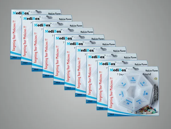 White_Round_Weekly_7_Days_Pill_Organizer_Box_With_Snap_Lids_To_Take_Medicines_On_Time.Ideal_For_Traveling_And_Gifting_Pack_Of_10