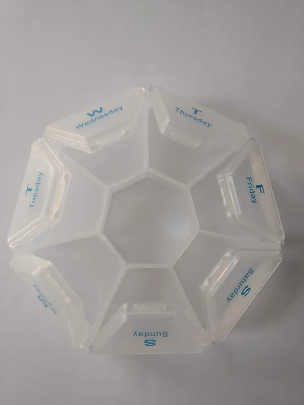 White_Round_Weekly_7_Days_Pill_Organizer_Box_With_Snap_Lids_To_Take_Medicines_On_Time.Ideal_For_Traveling_And_Gifting_Pack_Of_3