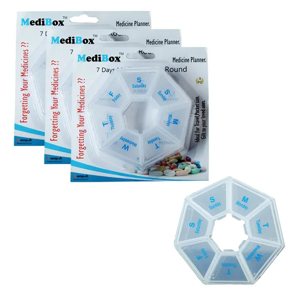 White_Round_Weekly_7_Days_Pill_Organizer_Box_With_Snap_Lids_To_Take_Medicines_On_Time.Ideal_For_Traveling_And_Gifting_Pack_Of_3