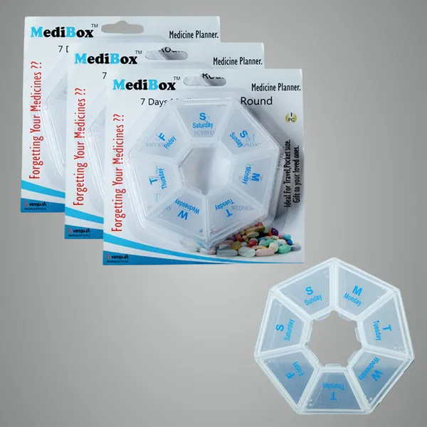 White_Round_Weekly_7_Days_Pill_Organizer_Box_With_Snap_Lids_To_Take_Medicines_On_Time.Ideal_For_Traveling_And_Gifting_Pack_Of_3