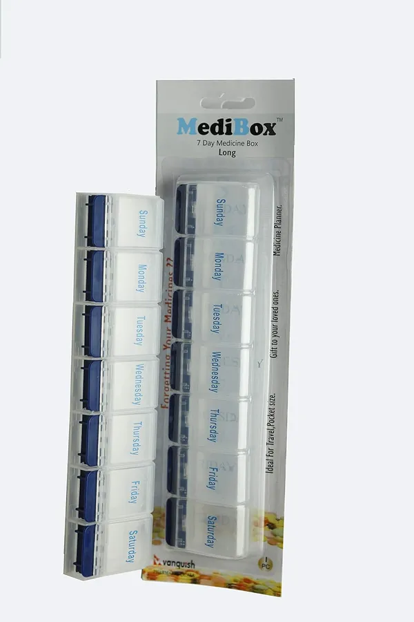 White_Long_Weekly_7_Days_Pill_Box_Organizer_To_Take_Medicines_On_Time.Ideal_For_Traveling_And_Gifting_Pack_Of_5