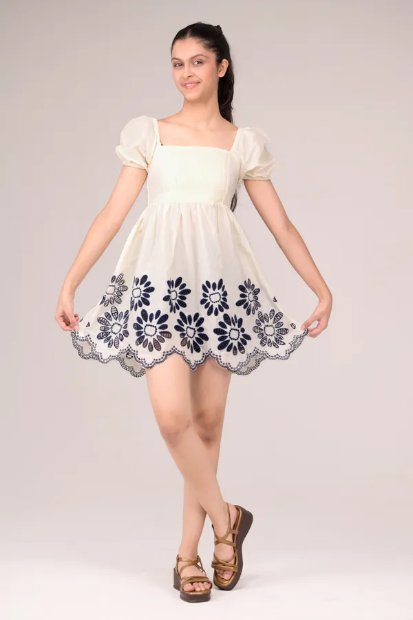 Ivory_Casual_Wear_Cotton_Voile_Dress_For_Children
