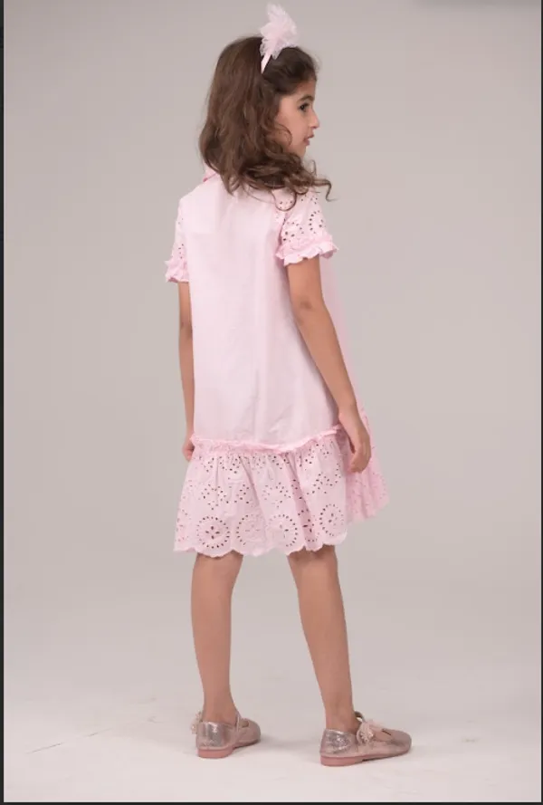 Pink_Casual_Wear_Cotton_Voile_Dress_For_Kids