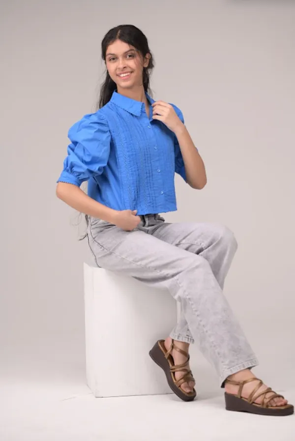 Dark_Blue_Casual_Wear_Cotton_Top_For_Children