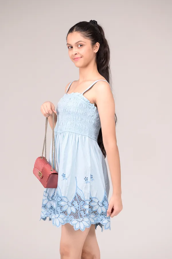 Light_Blue_Casual_Wear_Cotton_Voile_Dress_For_Children