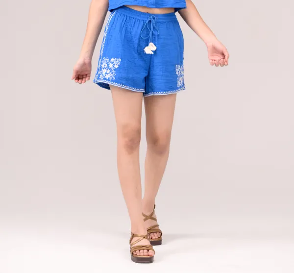 Blue_Casual_Wear_Cotton_Shorts_For_Childern