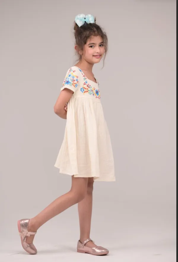 Ivory_Casual_Wear_Cotton_Dress_For_Kids