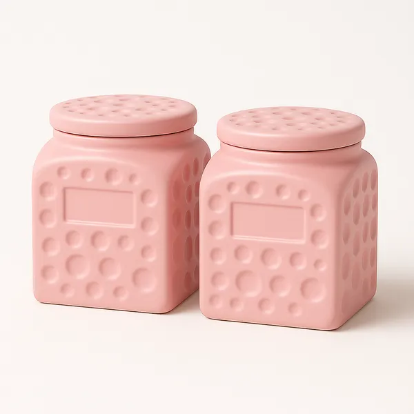 Pink_Multipurpose_Ceramic_Storage_Jar_with_Airtight_Lid|_500_ml