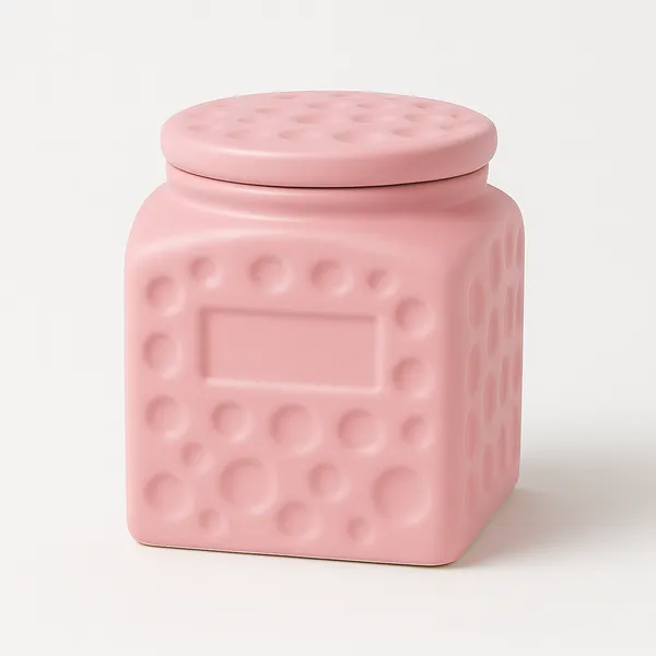 Pink_Multipurpose_Ceramic_Storage_Jar_with_Airtight_Lid|_500_ml