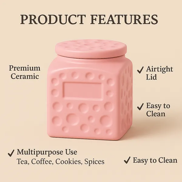 Pink_Multipurpose_Ceramic_Storage_Jar_with_Airtight_Lid|_500_ml
