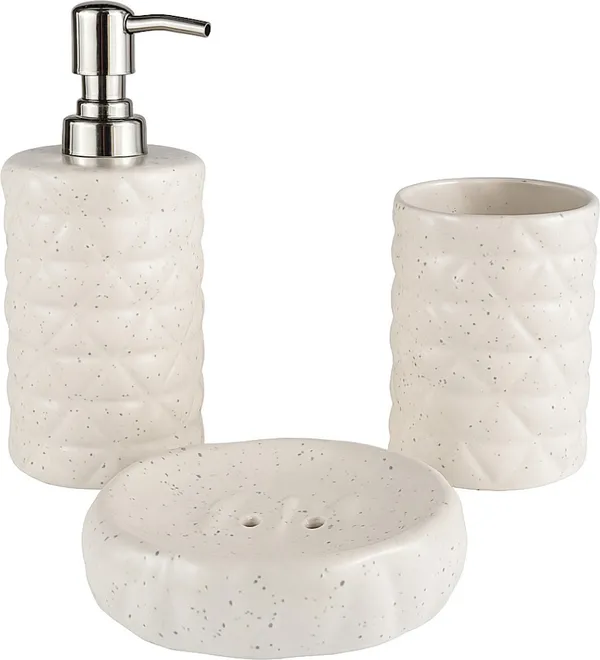 Pack_of_3_White_Ceramic_Soap_Case_Toothbrush_Holder_and_Soap_Dispenser_|_For_Bathroom_Use