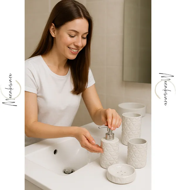 Pack_of_3_White_Ceramic_Soap_Case_Toothbrush_Holder_and_Soap_Dispenser_|_For_Bathroom_Use