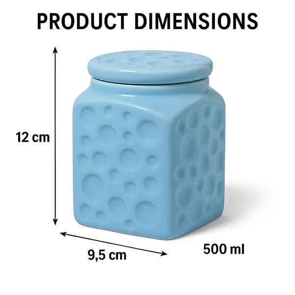 Blue_Ceramic_Storage_Jar_With_Airtight_Lid|_500_ml_|_For_Kitchen_Storage