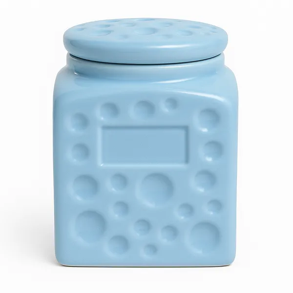 Blue_Ceramic_Storage_Jar_With_Airtight_Lid|_500_ml_|_For_Kitchen_Storage