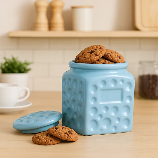 Blue_Ceramic_Storage_Jar_With_Airtight_Lid|_500_ml_|_For_Kitchen_Storage