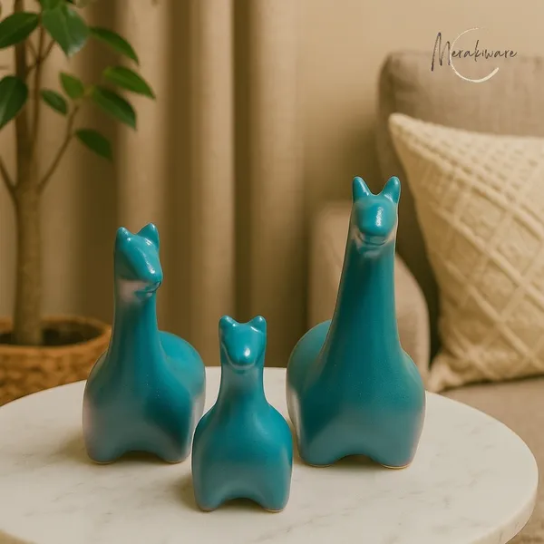 Pack_of_3_Green_Ceramic_Bird_and_Animal_Showpiece_|_For_Home_Decor