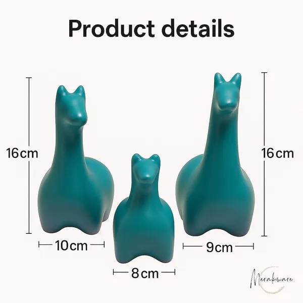 Pack_of_3_Green_Ceramic_Bird_and_Animal_Showpiece_|_For_Home_Decor