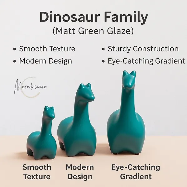 Pack_of_3_Green_Ceramic_Bird_and_Animal_Showpiece_|_For_Home_Decor