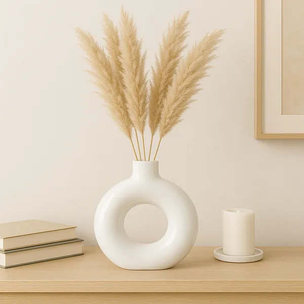 White_Ceramic_Vase_|_For_Home_Decor