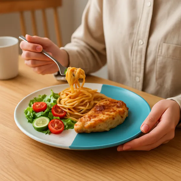 Sea_Green_and_White_Two-Tone_Ceramic_Dinner_Full_Plate_|_10_Inches_|_For_Kitchen_Use