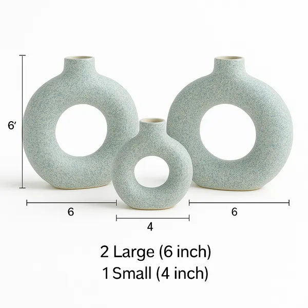 Set_of_3_Blue_Ceramic_Vases|_For_Home_Decor